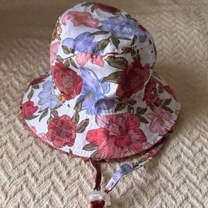 Millymook 0-12 months Floral Kids Bucket Hat - Red, Blue, Pink
